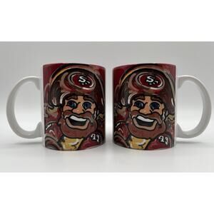 NFL San Francisco 49ers Sourdough Sam 11oz Coffee Mug Set of 2 Justin Patten